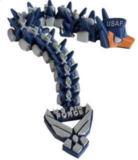 United States Air Force 3d-Printed Articulated Dragon