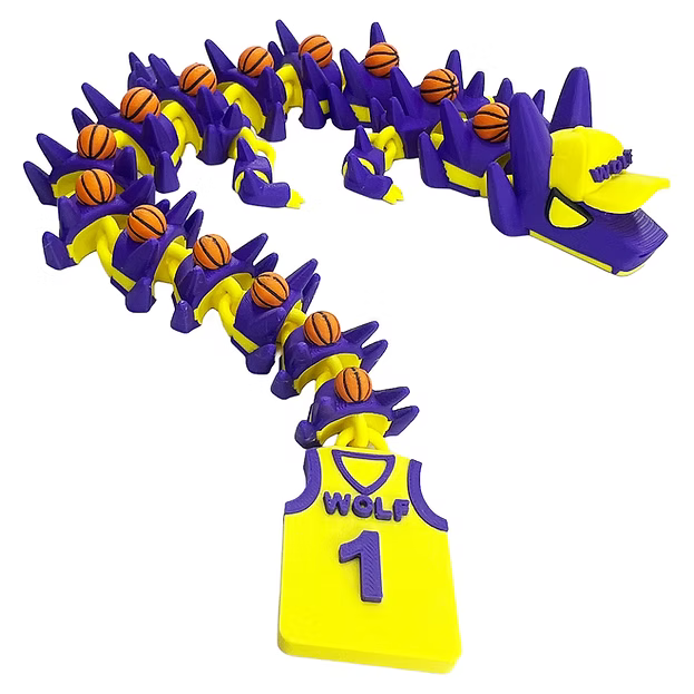 🏀 Basketball Dragon – Articulated 3D Printed Collectible