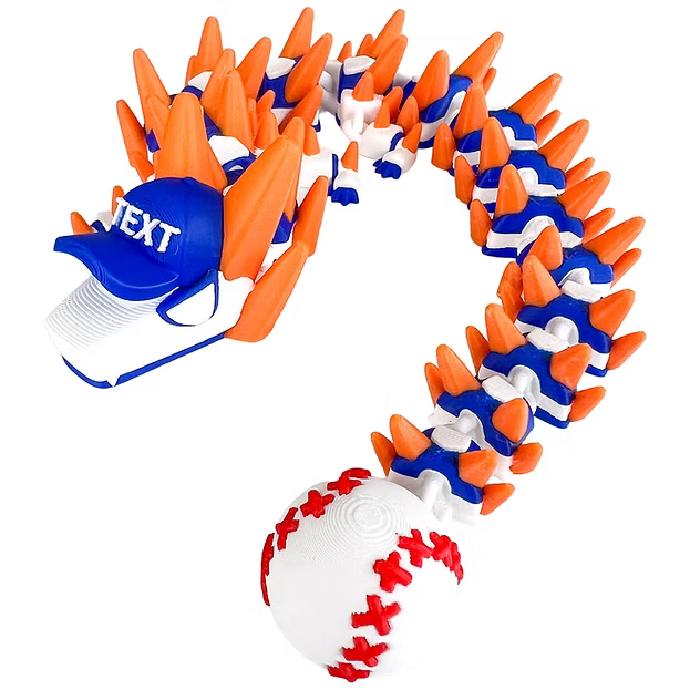 ⚾ Baseball Dragon – Articulated 3D Printed Collectible