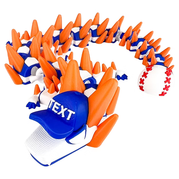 ⚾ Baseball Dragon – Articulated 3D Printed Collectible