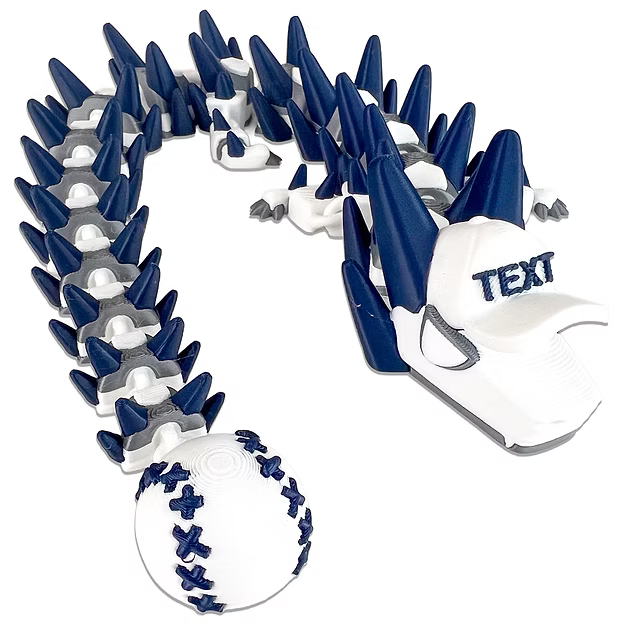 ⚾ Baseball Dragon – Articulated 3D Printed Collectible