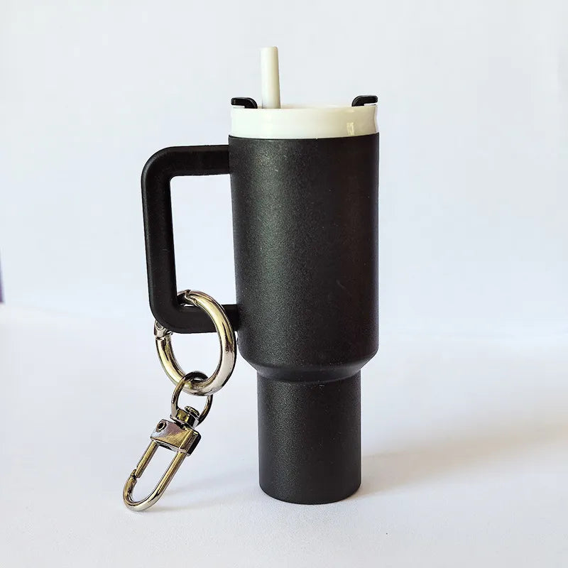 Chapstick Holder Keychain faux Stanley