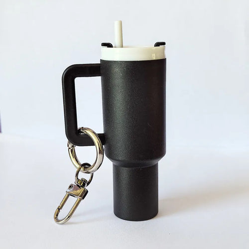 Chapstick Holder Keychain faux Stanley