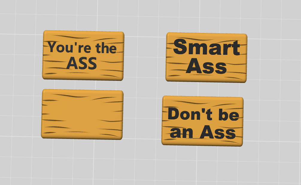Smart Ass Attitude Donkey | Customizable Message Sign