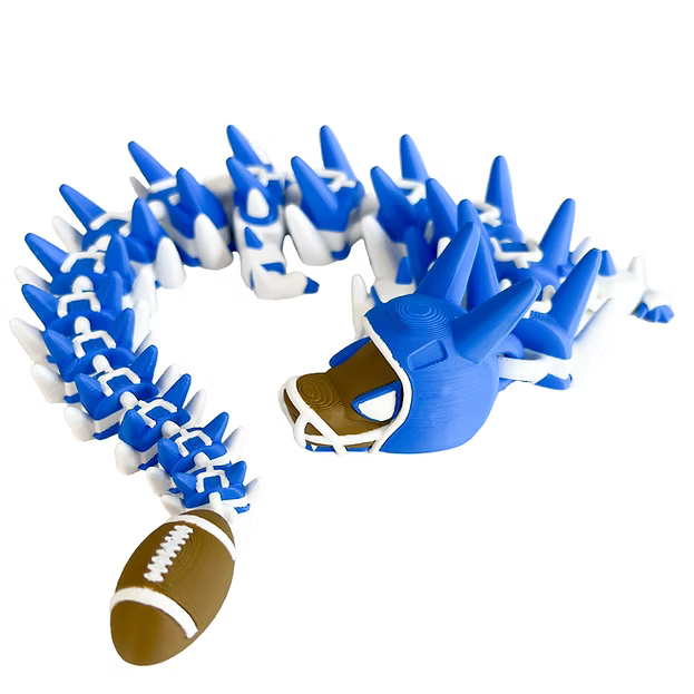 🏈 Football Dragon – Articulated 3D Printed Collectible