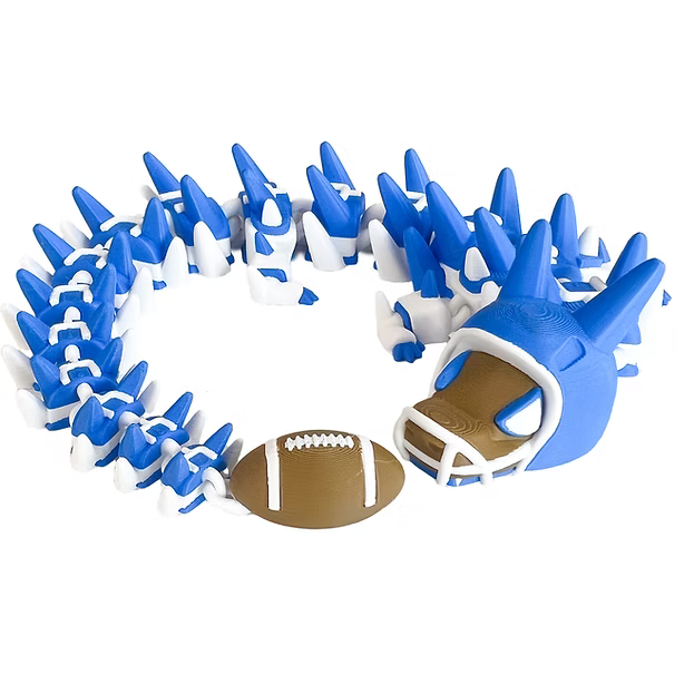 🏈 Football Dragon – Articulated 3D Printed Collectible