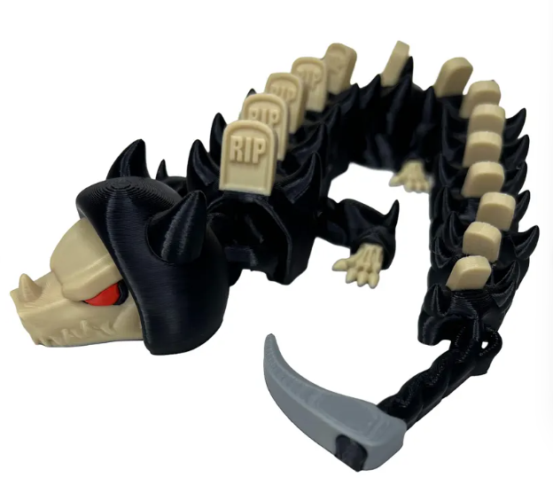 Grim Reaper Articulated 3D Printed Dragon