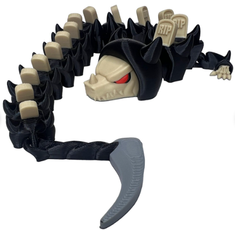 Grim Reaper Articulated 3D Printed Dragon