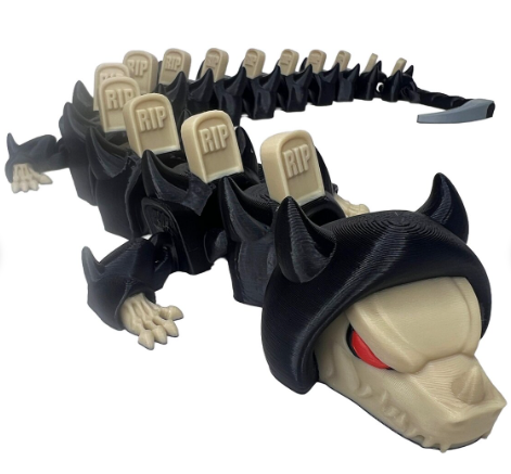 Grim Reaper Articulated 3D Printed Dragon