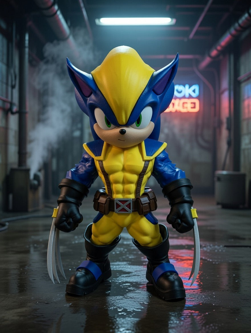 Stylized SonicVerine Warrior Collectible Figure – 11” Premium Display Model