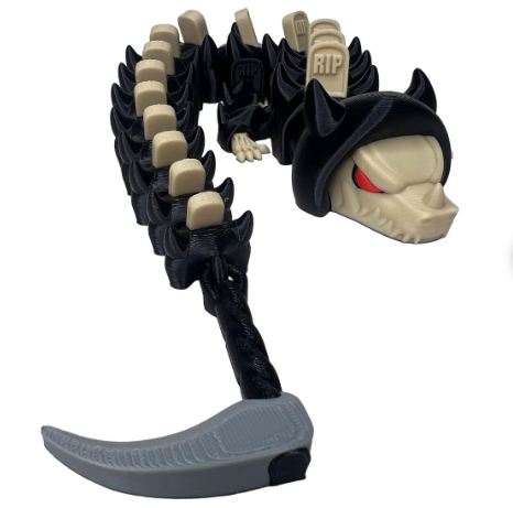 Grim Reaper Articulated 3D Printed Dragon