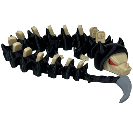 Grim Reaper Articulated 3D Printed Dragon