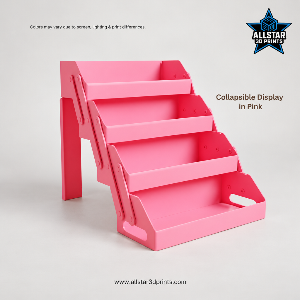 AllStar Display Only pink four-tier stand