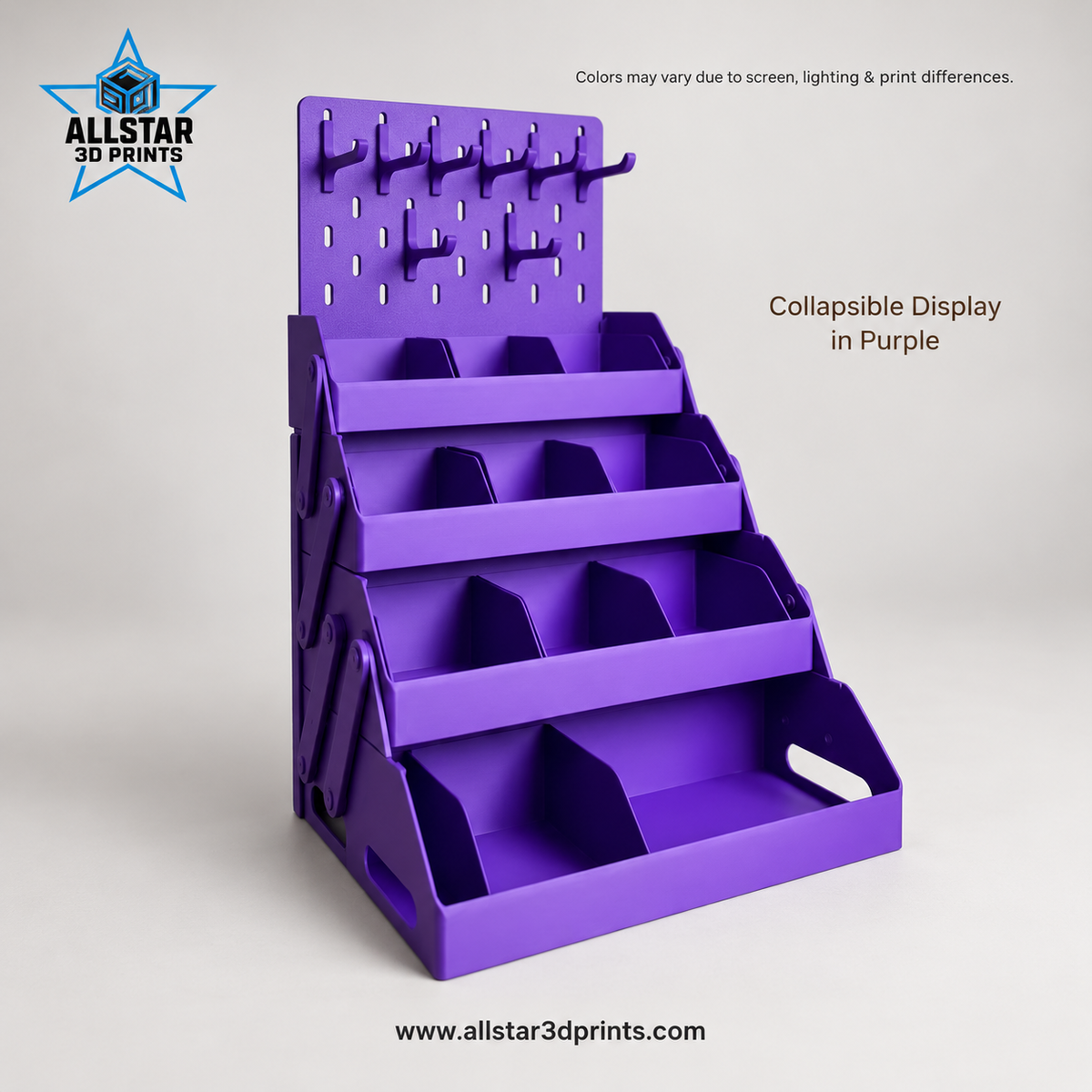 AllStar Purple Complete Set with pegboard, hooks and baskets