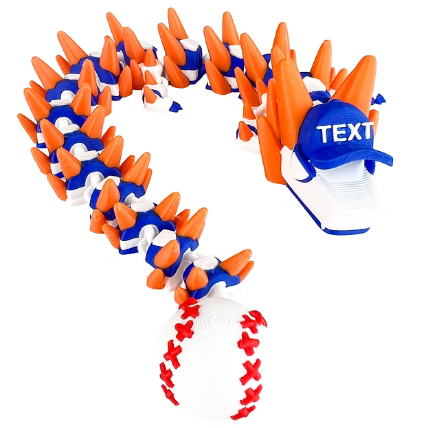 ⚾ Baseball Dragon – Articulated 3D Printed Collectible