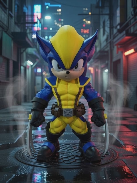 Stylized SonicVerine Warrior Collectible Figure – 11” Premium Display Model